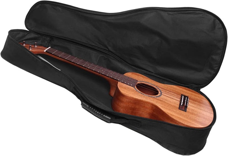 Farcaya Soprano Ukulele Case Bag 21 in Soft Uke Backpack for Gig with Adjustable Dual Shoulder Straps 0.2 inch Sponge Padding Protective Waterproof Oxford (Black, 21inch) - Image 5